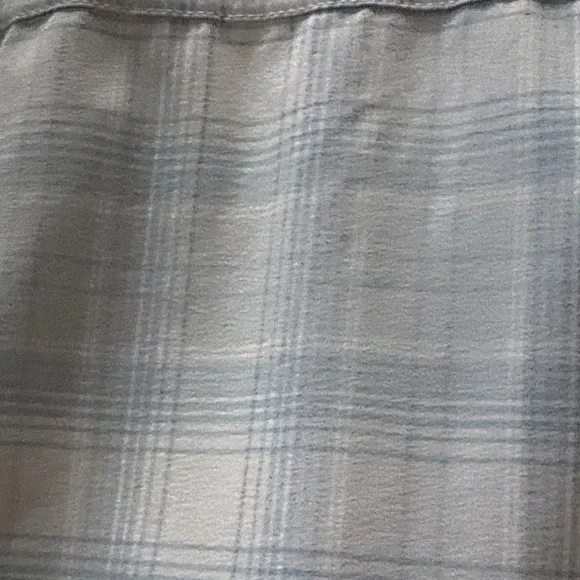 Orvis Pro Womens Blue Plaid Snap Down Shirt with Zippered Side Pockets Size L - Picture 10 of 13